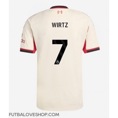 Dres Liverpool Florian Wirtz #7 Preč 2025-26 Krátky Rukáv Dres Liverpool Florian Wirtz #7 Preč 2025-26 Krátky Rukáv